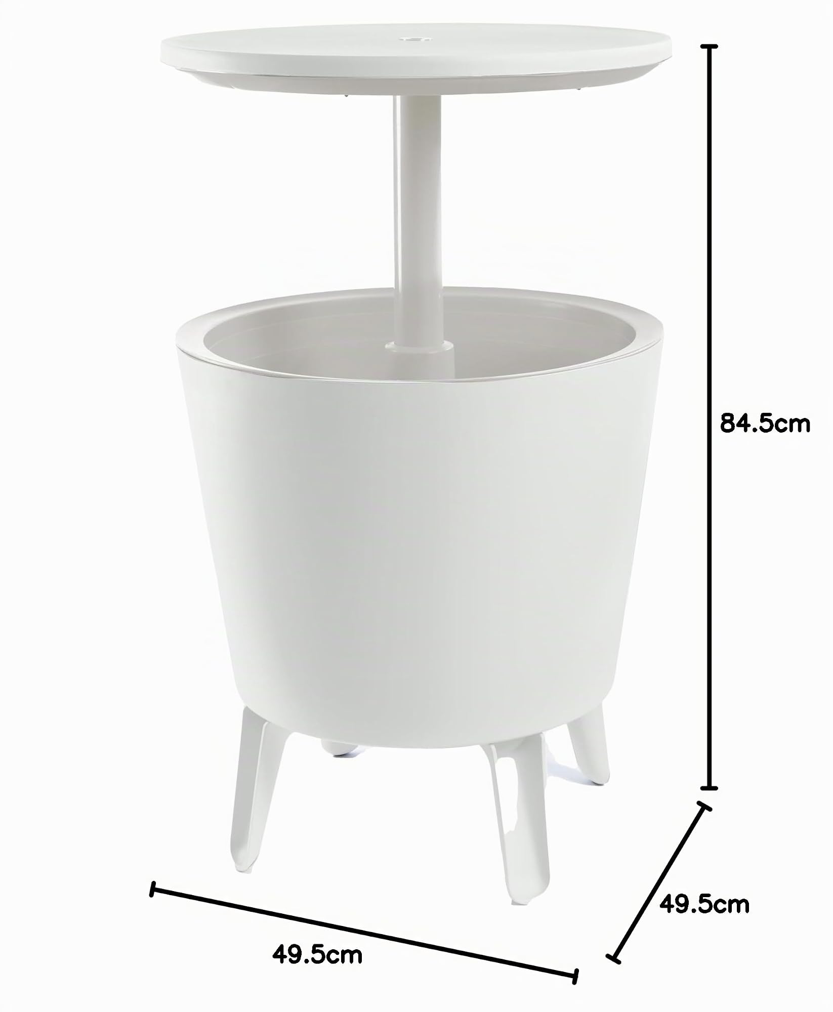 Keter - Cubitera Blanca, 49,5 x 84,5 x 49,5 cm, 238028