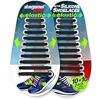 Algopix Similar Product 9 - DIAGONAL ONE No Tie Shoelaces for Kids