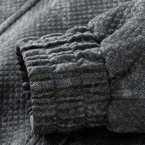 Chaqueta denim para hombre con cierre y estilo vintage miniatura 6