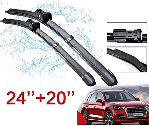Balais essuie-glace avant Audi Q5 pour pare-brise sans traces par forte pluie - 3