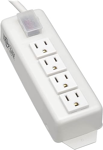 Miniatura 4 de Tripp Lite Regleta de alimentación para el hogar y la oficina, cable de 15 pies con enchufe 5-15P (TLM615NC), gris