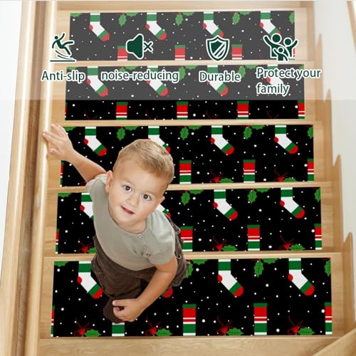 Tapis d'escalier antidérapant haut de gamme envers TPE lot de 15 - 4