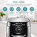 Ultrean Air Fryer oven, 12.5 Quart Airfryer Toaster Oven with Rotisserie,Bake,Dehydrator,Auto Shutoff and 8 Touch Screen Preset, 8 Accessories & 50 Recipes