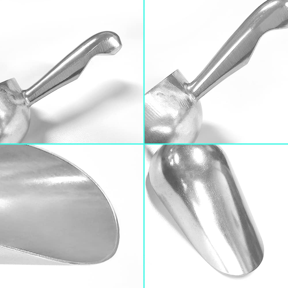 FineGood - Paletta per ghiaccio con 6 bottiglie in acciaio inox per cucchiaini da bar, bottiglia di liquore, beccuccio con tappi antipolvere
