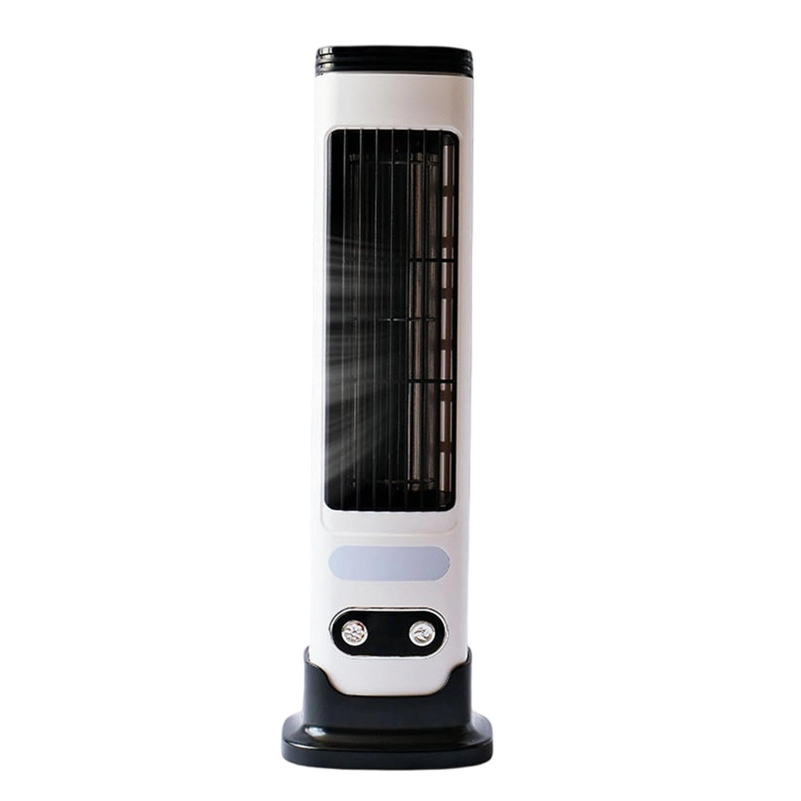 Genérico Turmventilator für Schlafzimmer, vertikaler Ventilator mit 5 Geschwindigkeiten, oszillierender Turm, wiederaufladbar, USB, leise, für Camping, , Zuhause, Büro, Schreibtisch, Küche