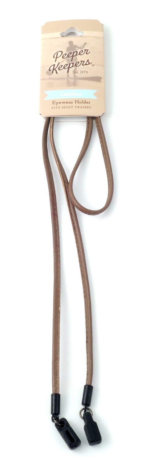 Peeper Keeper Flat Leather Eyeglass Retainer (Tan)