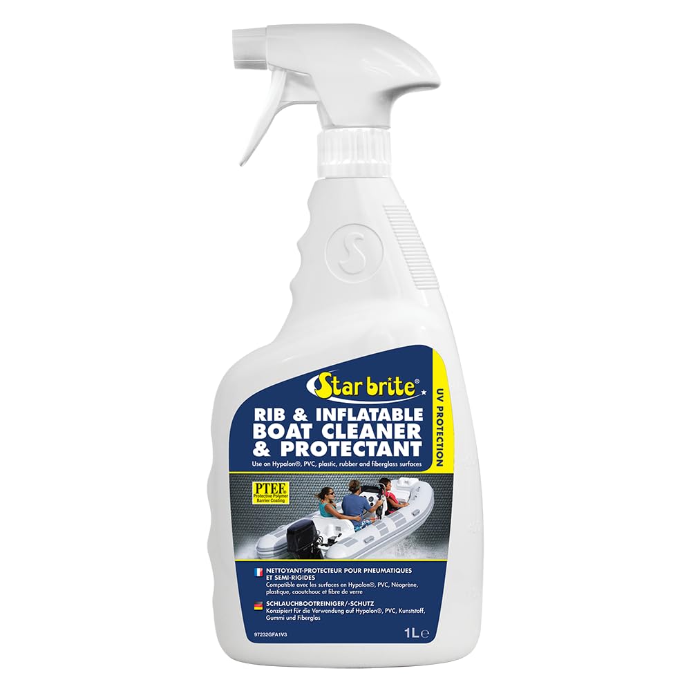 STAR BRITE Rib & Inflatable Boat Cleaner & UV Protectant Spray - Lift Dirt, Grime & Restore Color While Protecting Against Salt Deposits, Stains & Sun Damage