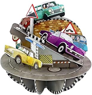 Santoro Pirouette, 3D Pop Up Greeting Card - Retro Car - For Him, For Dad, Birthday, Fathers Day