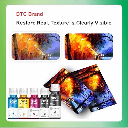 Image of Duplex DTC Refill Ink GT53XL Compatible for HP Ink Tank 115 310 315 319 410 415 416 419 455 500 515 520 525 530 589 615 750 790 670 GT5810 (GT53XL Black Ink 4 Pcs)