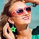 Tyqour 4 Paar 80er 90er Jahre Stern Ohrringe Retro Acryl Neon Ohrringe Damen Bunte Creolen Neon 5x5cm Vintage Party Accessoire Ohrring für Mottoparty Kostüm Party Maskerade Frau Mädchen