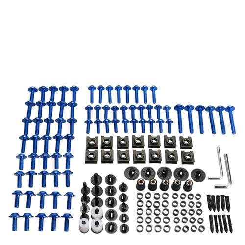Tornillos Carenado Moto CBR1000RR y 600RR Componentes de Alta Precisión Kit Azul