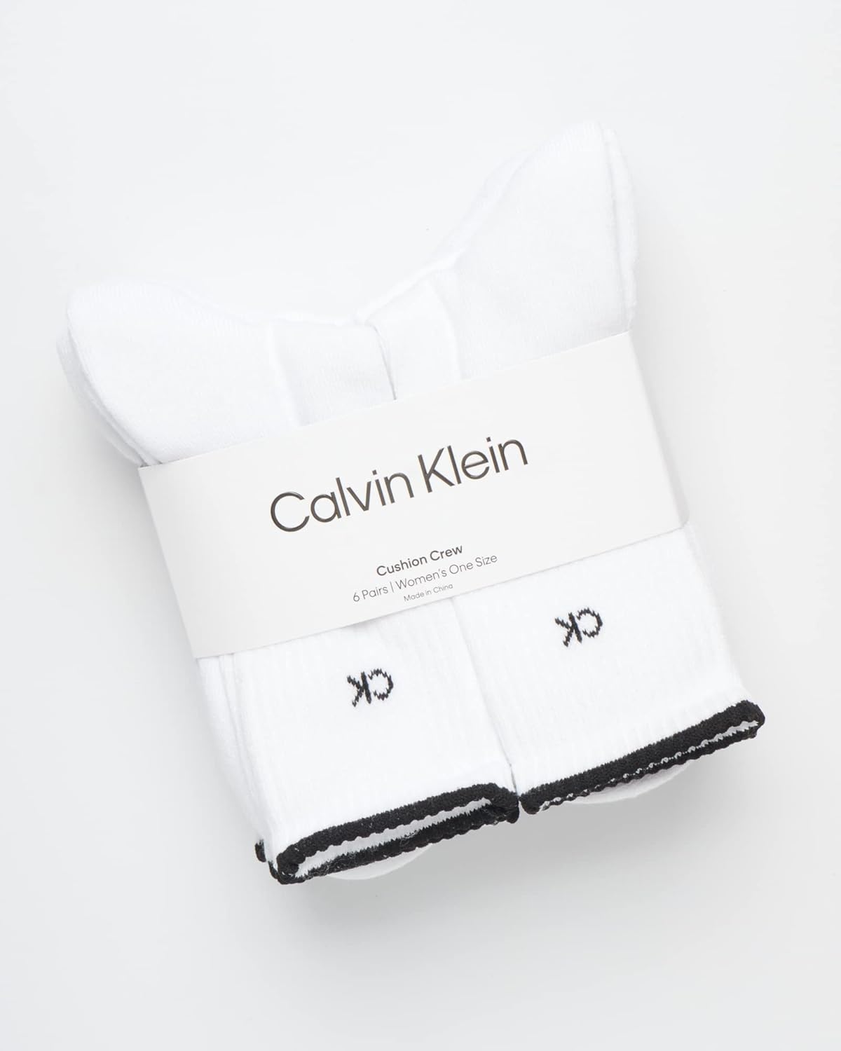 Calvin Klein Women's Socks - Cushion Athletic Crew Socks (6 Pack) - Image 2