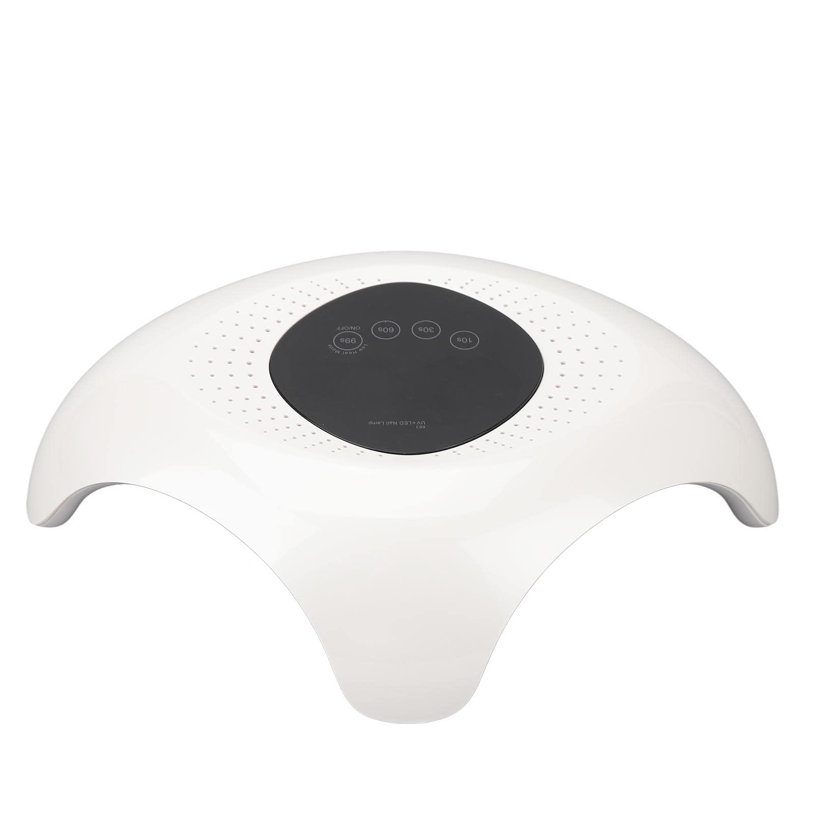 UV-LED-Nagellampe, Nageltrocknerlampe, 4 Timer-Einstellungen, weiß, Modisch, 100–240 V, 60 W, Sichere Aushärtungslampe für Nagelstudio für Nagelkünstler (EU-Stecker)