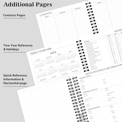 2026-2027 Planner - Weekly & Monthly Academic Planner 2026-2027, From July 2026 - June 2027, 6.25 in × 8.3 in, Flexible Cover, Twin-Wire Binding - Classic Black, Improving Your Time Management Skill - Image 6