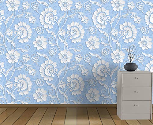 Image of DECOR PRODUCTION Self Adhesive Wallpaper Wall Sticker for Home Decor, Living Room, Bedroom, Hall, Kids Room, Play Room (PVC Vinyl, Water Proof 10 sq.ft) 16x90 Inches Each Strip