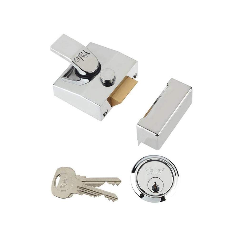 Yale Locks 630085001162 85 Deadlocking Nightlatch 40Mm Backset Chrome Finish Box 5010608992374