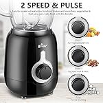 Bear Blender, 2025 New 700W Smoothie Countertop Blender with 40oz Cup for Shakes and Smoothies, 3-Speed for Crushing Ice, Puree and Frozen Fruit with Autonomous Clean - Image 2
