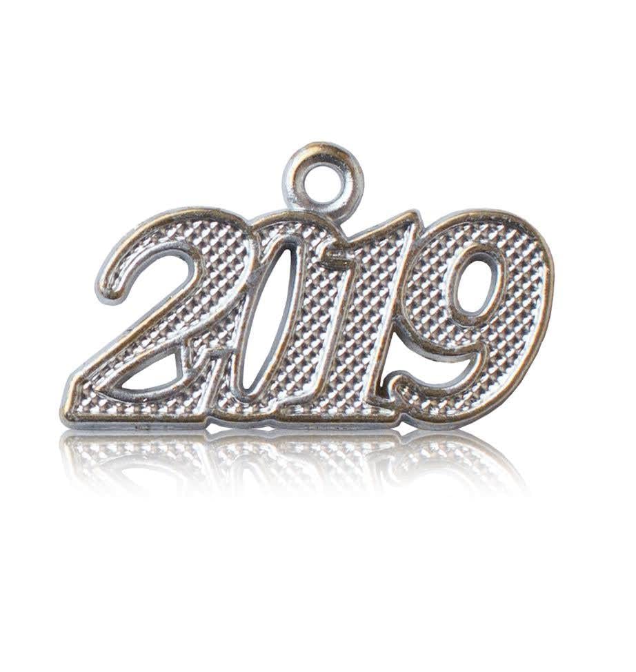 Year 2019 Gold Drop Date Signet for Graduation Tassel