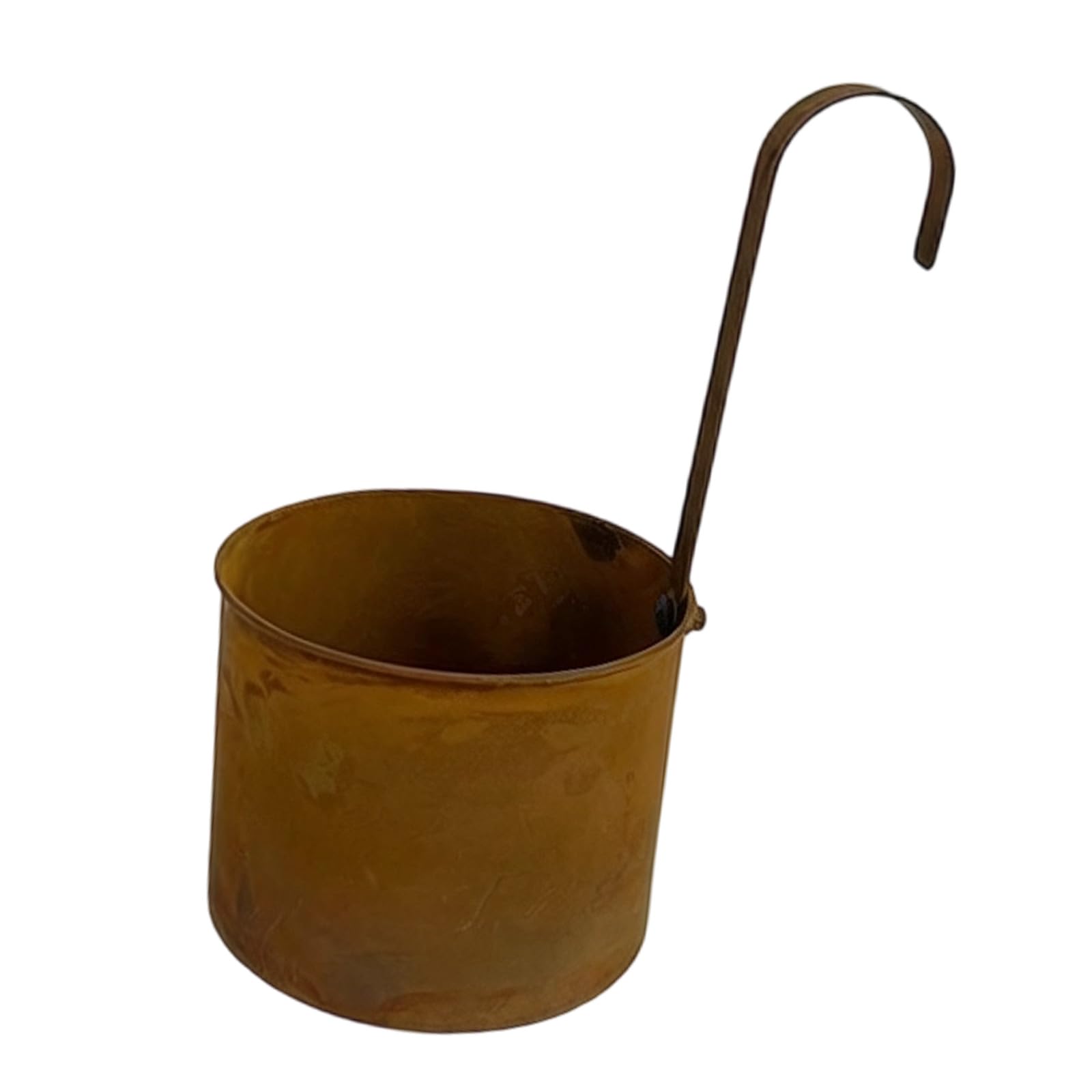 Pots de fleurs suspendus rustiques pour optimiser l'espace de votre balcon ombragé