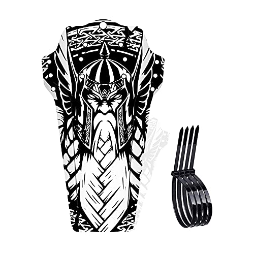 SUFUL Guardabarros de Bicicleta de montaña, Protector de Horquilla Delantera de Bicicleta,Guardabarros Ajustables, Adecuado para la mayoría de Bicicletas de 26", 27,5", 29" (Samurai) Cover