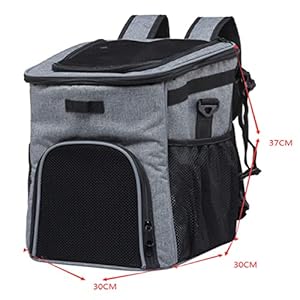   Dog-Bike-Basket-Expandable-Soft-Sided-Pet-Carrier-BackpackBicycle-Basket-for-Small-DogCar-Seat-for-Small-Puppy-Cat-with-Mesh-Window-Ventilated-Double-Shoulder-Dog-Bag-Red