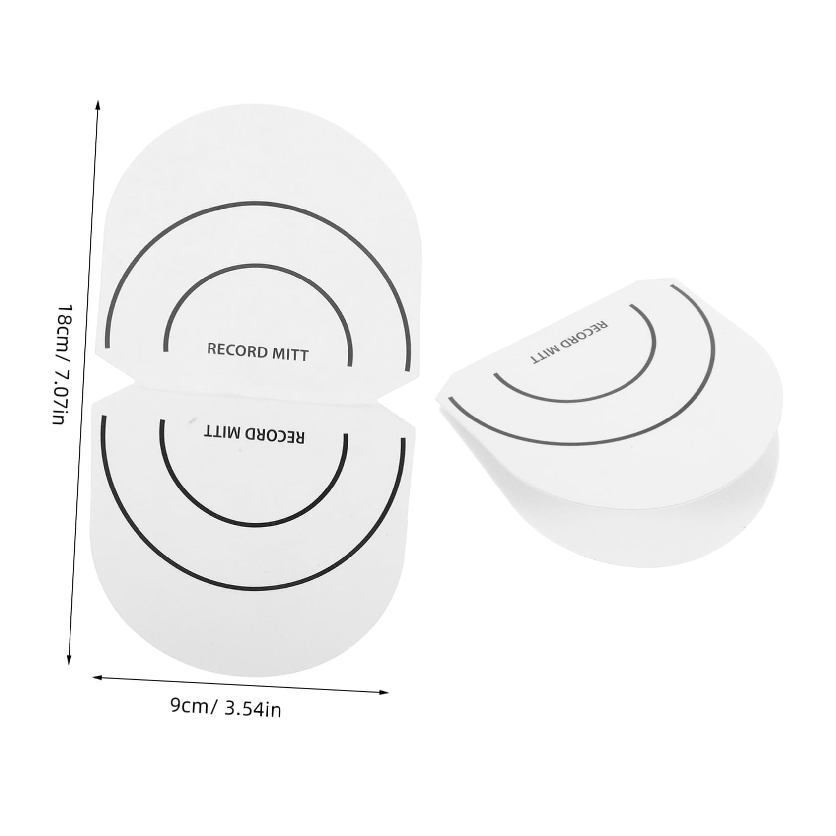 ULDIGI Static Vinyl Record Protector Gripper Cardboard Shield for Noise Reduction Vibration Essential Vinyl Cleaning Mitt for Home Use Professional Djs Durable Preservation Supplies