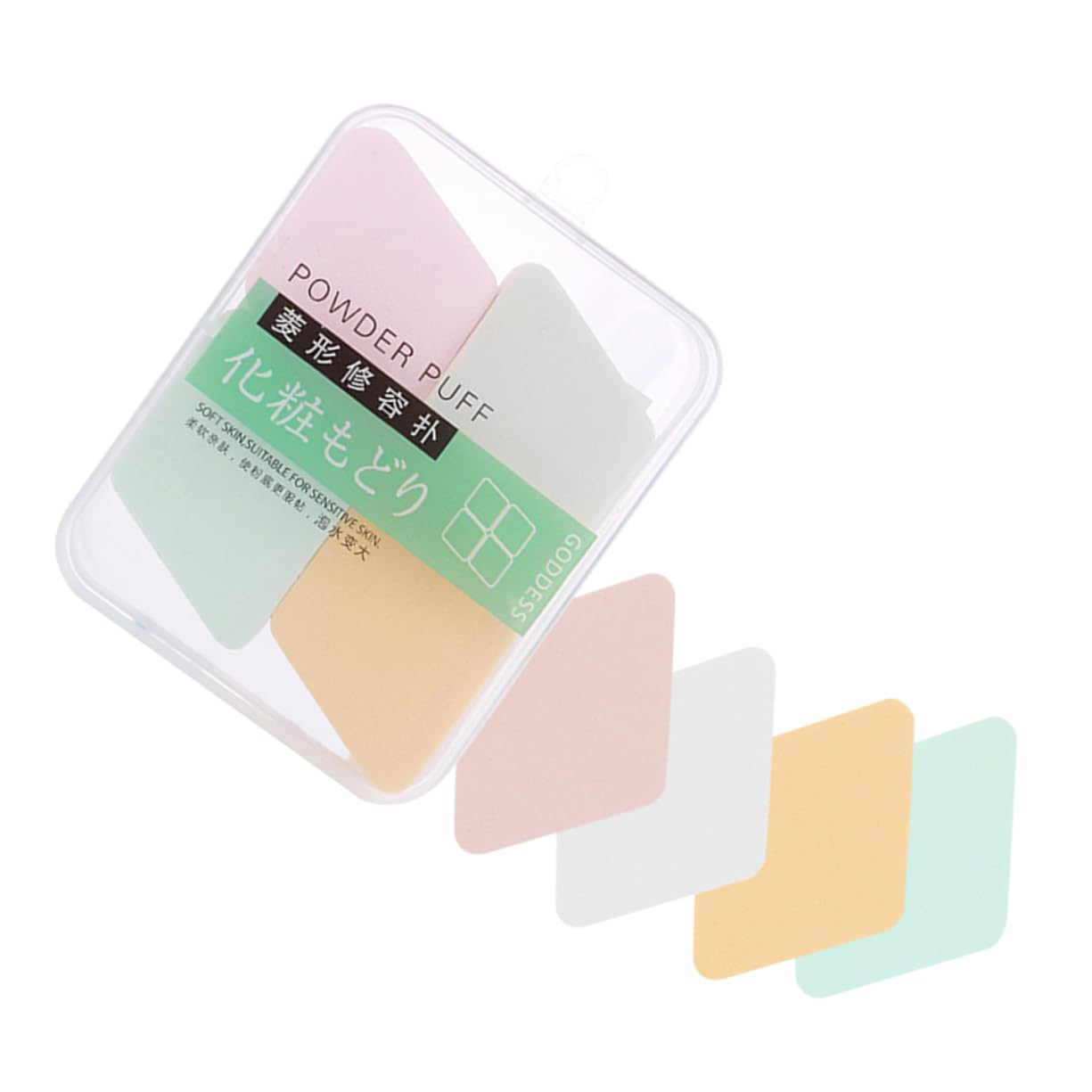 NOLITOY 1Set Diamond Shape Makeup Sponges Versatile Cosmetic for Liquid Foundation and Powder Makeup Comfortable and Elastic Blending Tool
