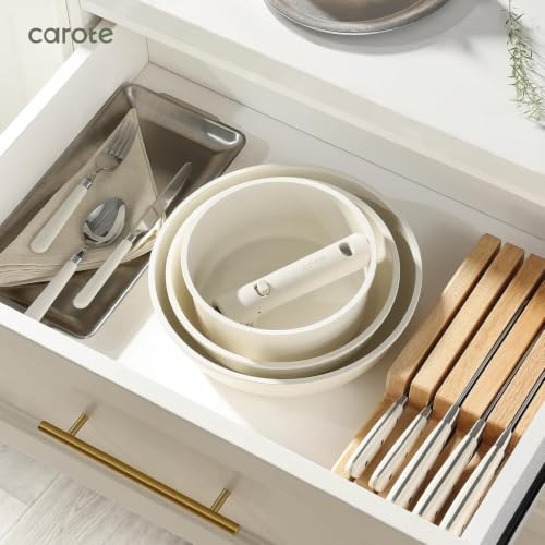 Image of CAROTE 22pcs Pots and Pans Set Non Stick, Detachable Handle Cookware Sets
