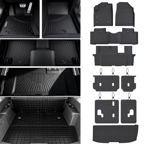 Tapis de Sol Honda Pilot 2009-2015 avec Coffre et Dossier protection intégrale