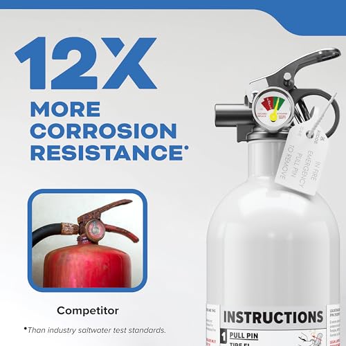 Kidde Fire Extinguisher for Boats, Single-Use 5BC