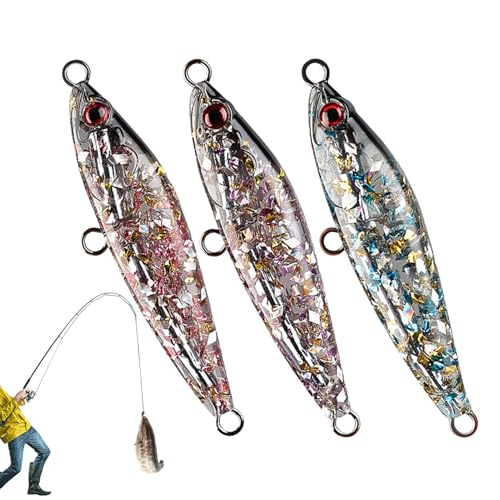 Señuelo Cuchara,3 Piezas Accesorios de Lanzamiento con Lentejuelas Destelladores - Señuelos para Trucha | para Sapo Dorado Amarillo Caballa Perca Mandarin Lucio Pescado