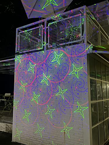 Image of Poeland Garden Lights Moving Laser Christmas Lights 20 Patterns Decorative Lighting Laser Projector for Home and Garden