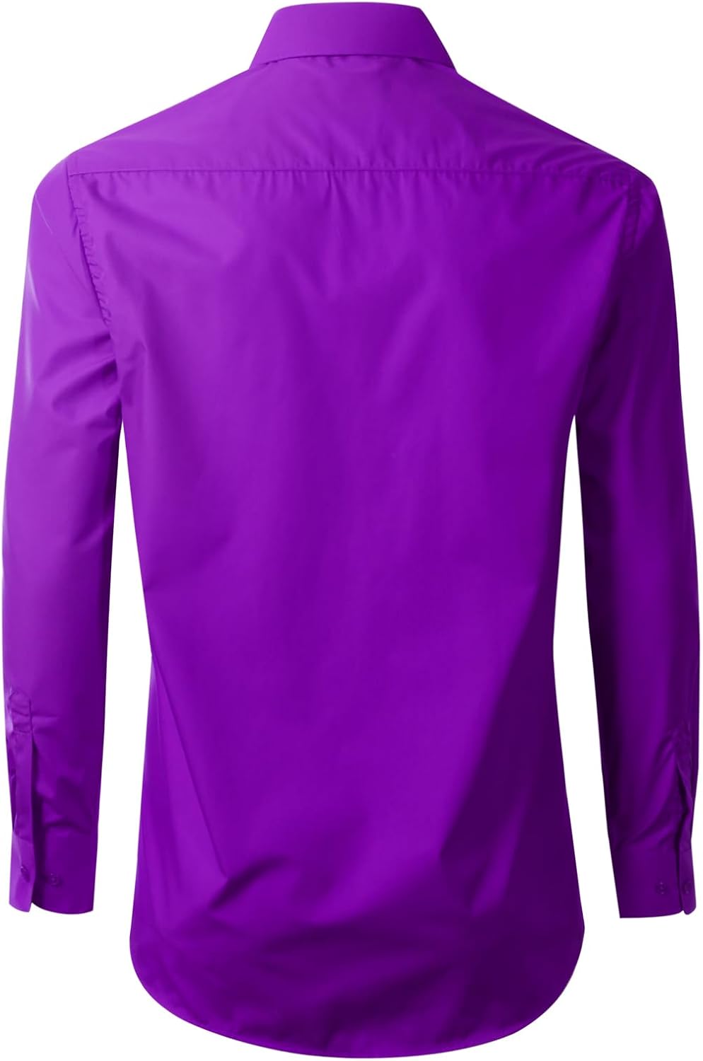 Allsense Men’s Dress Shirt Regular-Fit Long Sleeve Stretch Wrinkle-Resistant - Image 4