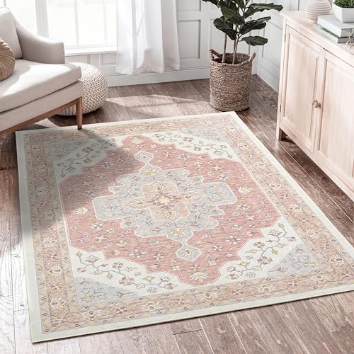 TTelephant 4x6 Boho Washable Rug