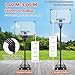 GYMAX Basketballkorb Outdoor Verstellbare Korbhöhe 149-305 cm, Basketballständer mit bruchsichere Rückwand, Rollen & Gewichtssack, Basketballkorb mit Ständer für Jugendliche, Erwachsene