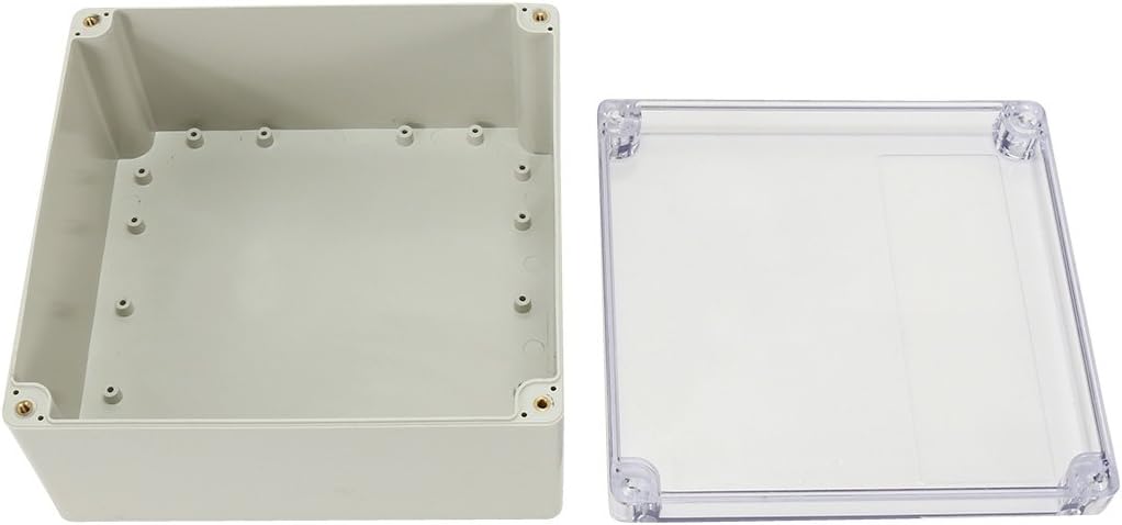 uxcell 7.56"x7.1"x3.93"(192mmx188mmx100mm) ABS Junction Box Electric Project Enclosure Clear