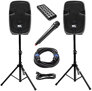 Seismic Audio - PAIO12 - Active 12 Inch PA Speaker System - Bluetooth