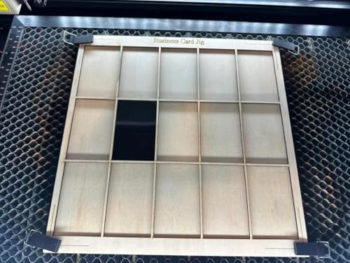 Laser Engraving Metal Business Card Jig Holder for XCS and SVG Machines, Fits Metal Business Cards and Nameplates, Precision Engraving Business Card Jig for Professional Use