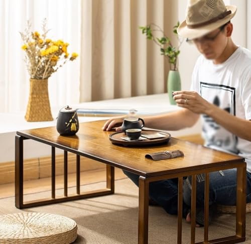 Table basse pliante en bambou : fini l'encombrement dans la chambre - 3