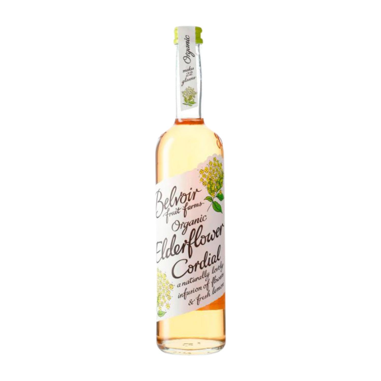 Refrescos y Mixers Caja de 6 unidades Belvoir Elderflower Cordial Organic Botella Medium 50 cl Sin Alcohol