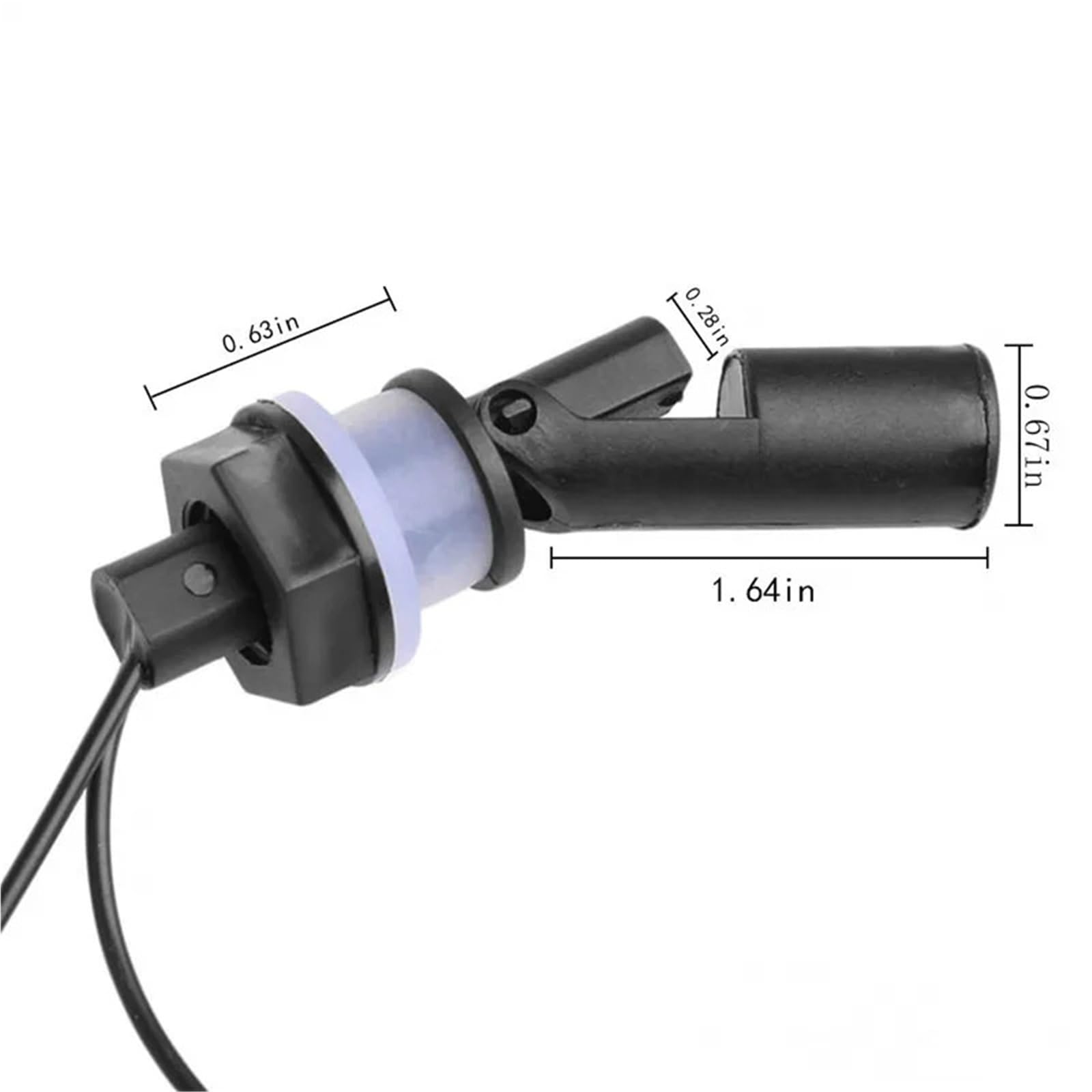 Sensor controlador de nivel de agua, interruptor de flotador horizontal, sensor de inductancia de flujo for tanque de piscina, 5/10 unidades(5pcs)