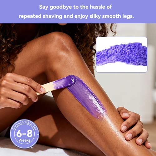 Image of Waxing Kit for Women &Men - Wewax Wax Warmer for Hair Removal, Hard Wax Kit with 50g 6 Bags Hard Wax Beans for Full Body, Brazilian, Legs, Arms at Home