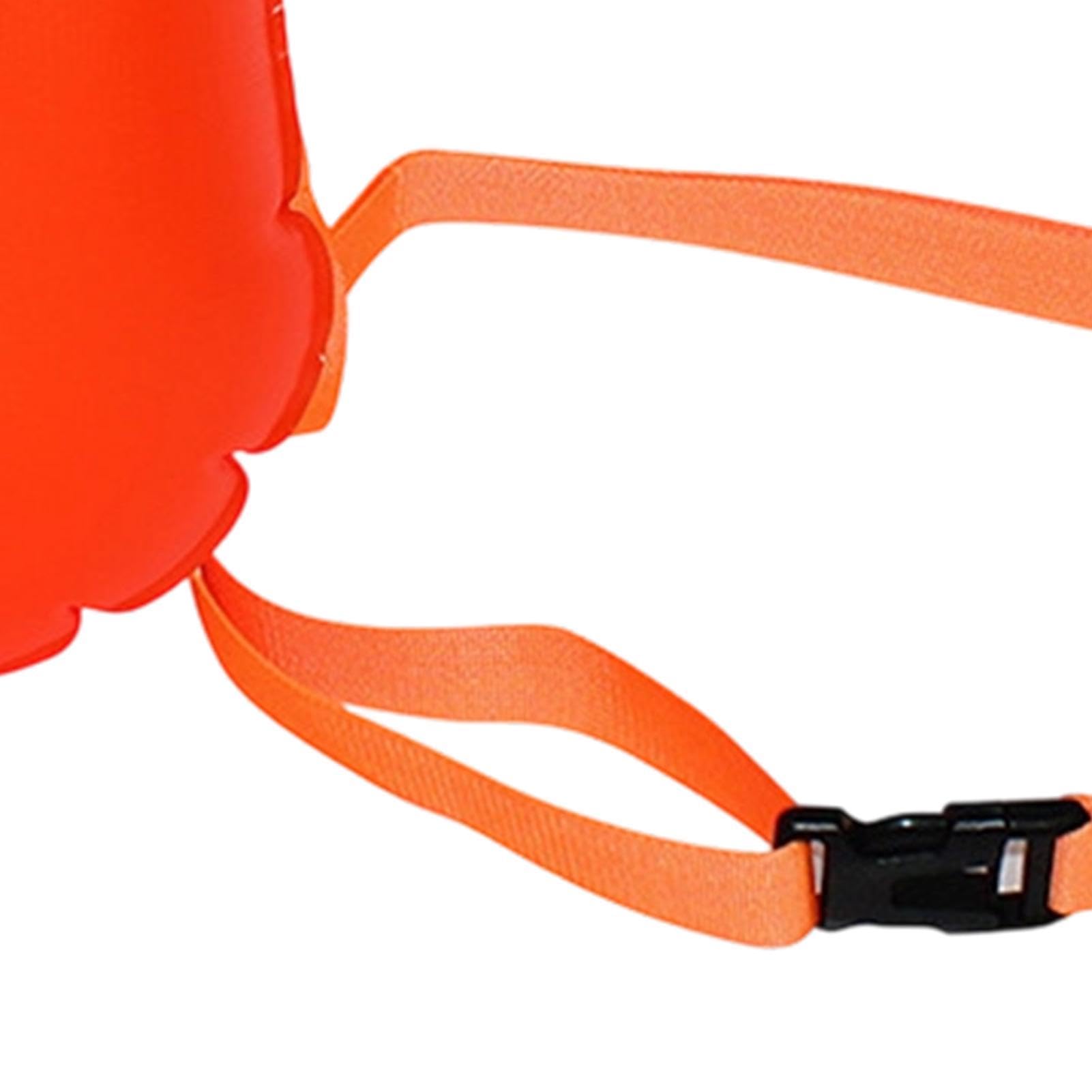 Open Water Swim Buoy | Inflatable High Visibility Waterproof Swim Training Float with Safety Storage, For Men Women Swimmers Beginners Lifeguard Training Competition
