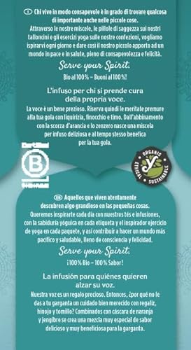 Yogi Tea, Voz Clara - Infusión Ayurvédica con Regaliz, Hinojo y Tomillo - Sin cafeína - 17 bolsitas (30,6g) - imagen 2