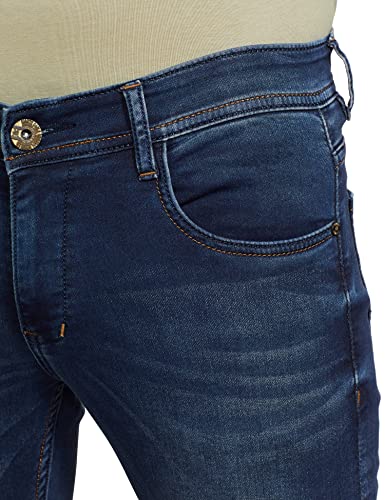 Image of Monte Carlo Mens Cotton Blend Jeans (2220873050Dn-1-40, Light Blue, 40)