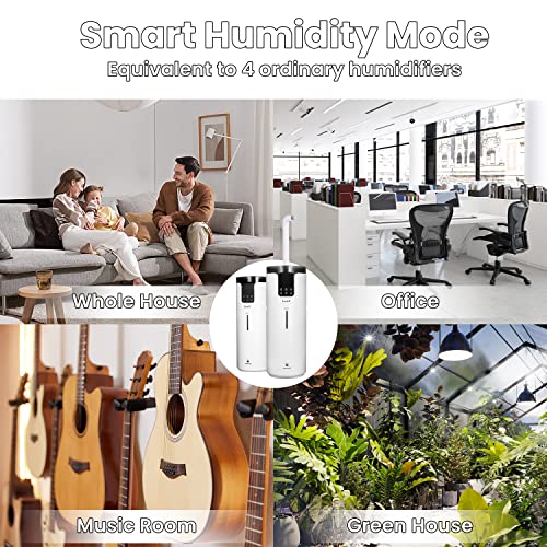 Lacidoll Humidifiers For Large Room Wholehouse Humidifier 1000 Sq. Ft 4.2 Gal 16L Floor Humidifier 360° Nozzles Cool Mist Ultrasonic Humidifier Output Top Fill Tower Humidifier For Home Office #TOP5