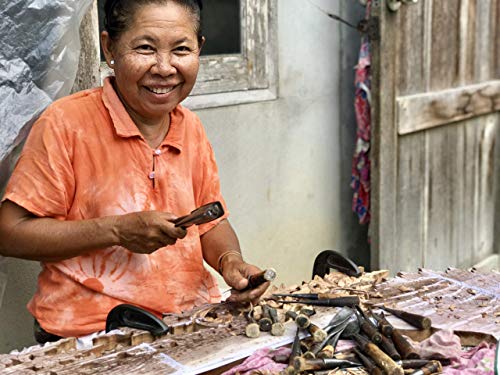 Queen Size Boho Carved Wood Bed Headboard Hand Sculpted Wall Art Hanging From Chiang Mai Thailand 60 Inches #TOP7