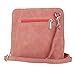 Girly HandBags Womens Genuine Suede Cross Body Shoulder Bag Coral