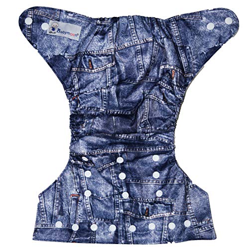 Image of Babymoon (SET of 3-1 Cloth Diaper with 2 5Layesr Bamboo Insert) Premium Adjustable Reusable Washable Cloth Diaper for Baby