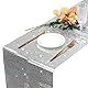 JHXhhthongtong Disco Party Tischläufer, Silber Disco Tischdecke Pailletten Tischläufer Discokugel Tischläufer Geeignet 70er 80er für Disco Party Deko Geburtstag Tanzparty Hochzeit Tischdeko (30x275cm)